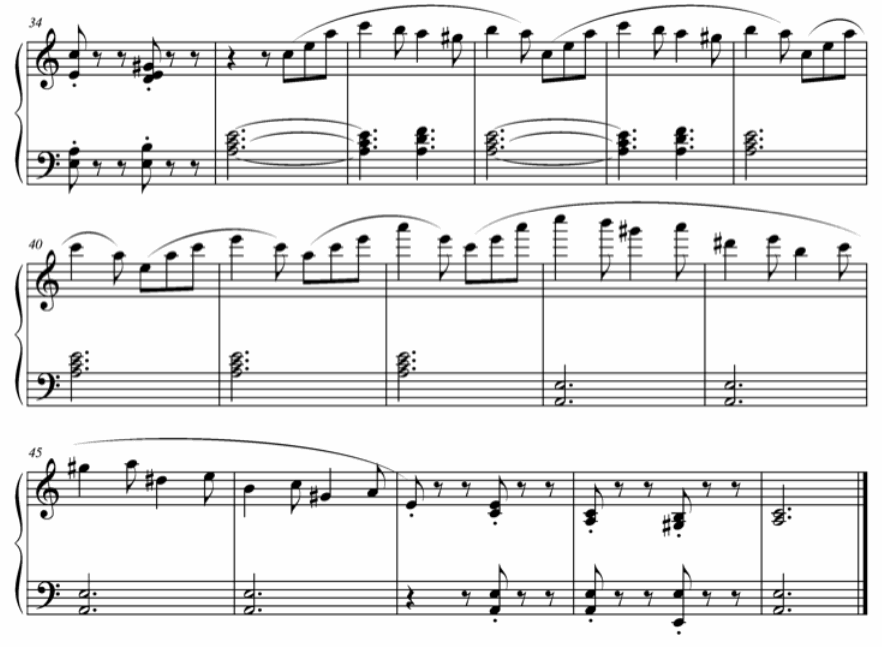 p.260 Etude in A Minor page 3