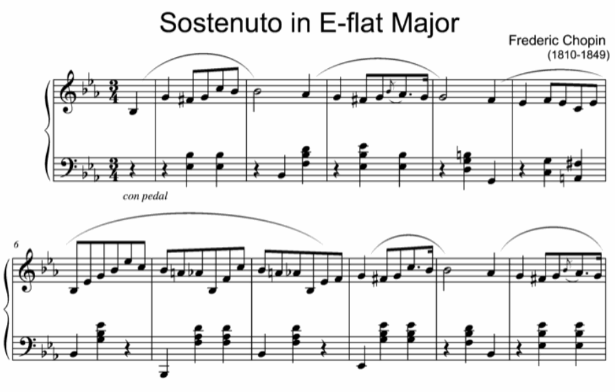 Additional Repertoire - Sostenuto in Eb Major - Chopin - Graupner